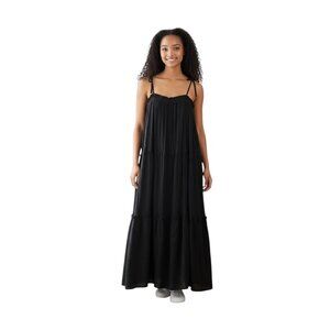 Talulah Gauzy Maxi Dress Black Size M